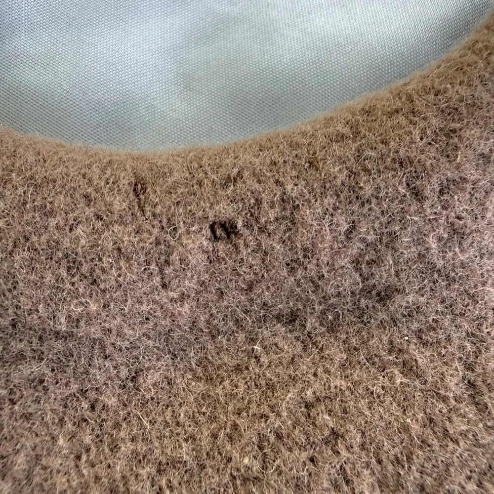 Vintage Bullock's 100% Wool Beret Hat Taupe Brown French Style Made in USA